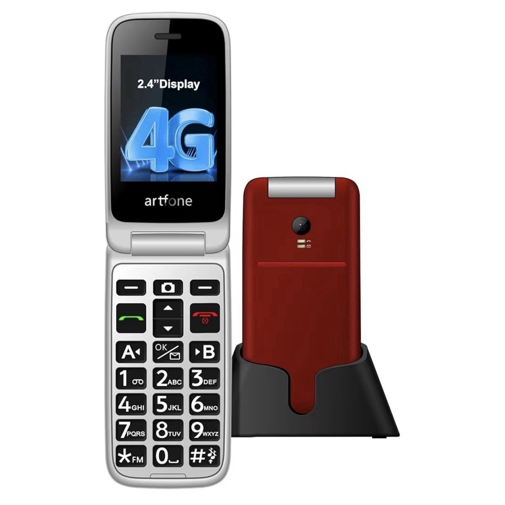G3丨4G Flip Phone Unlocked丨Big Button Cell Phone for Seniors丨2.4" LCD丨SOS Butt...